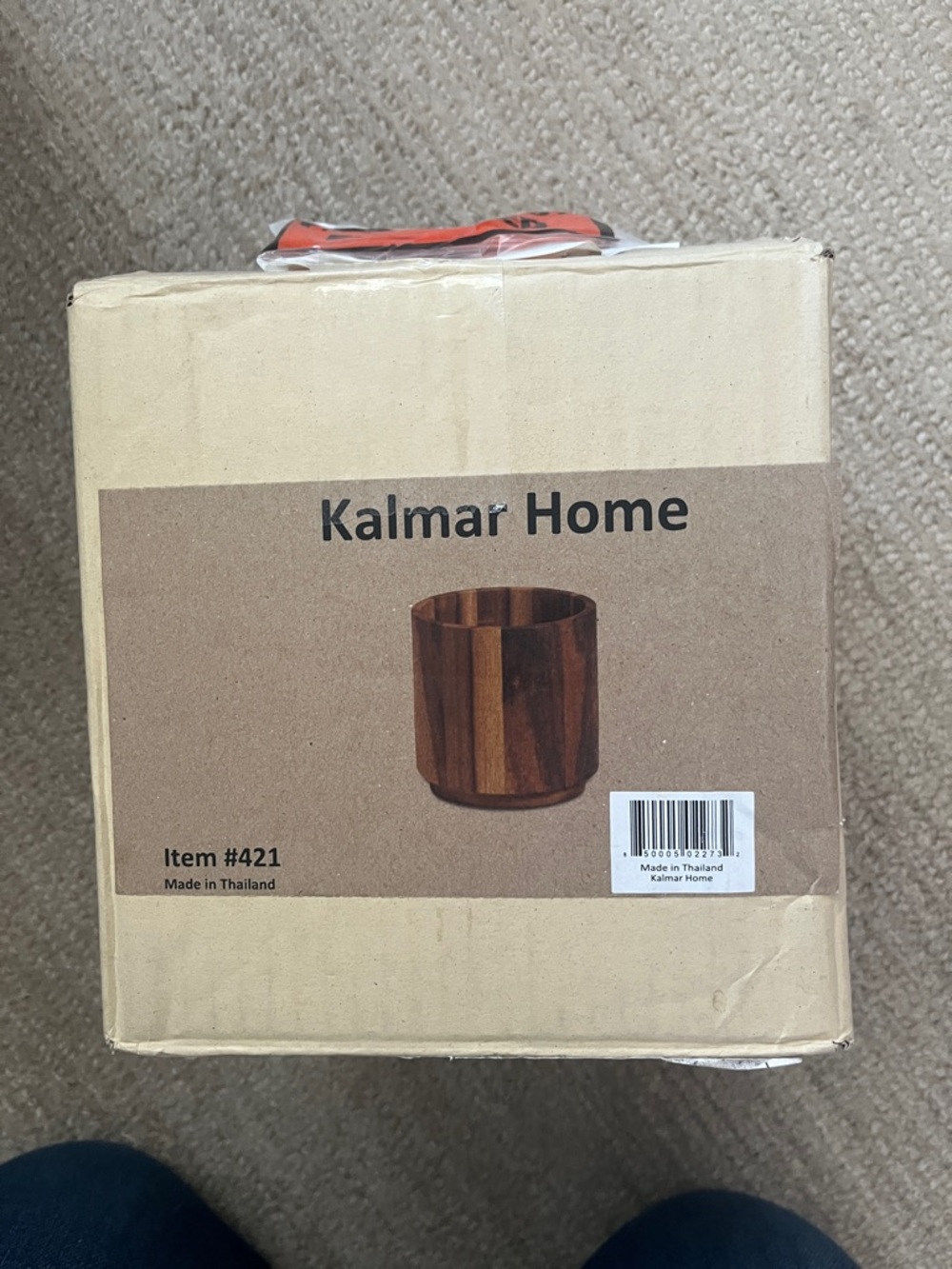 KALMAR HOME large Brown Wood Spinning Utensil Holder 
BNWB
PD $55
$18